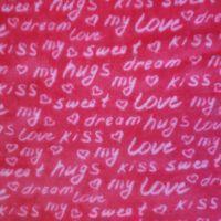 Love Cuddle Fleece Print